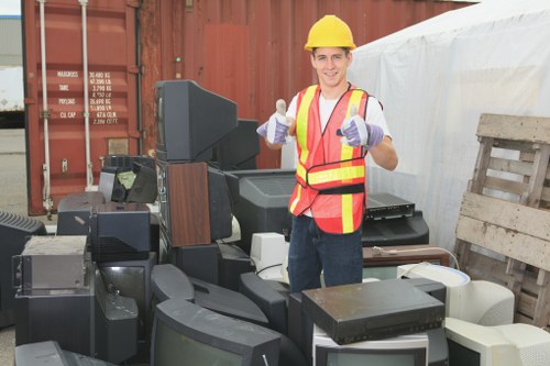 Professional waste clearance team