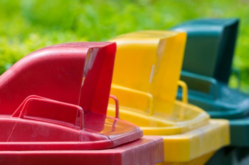 Recycling and donation process in flat clearance